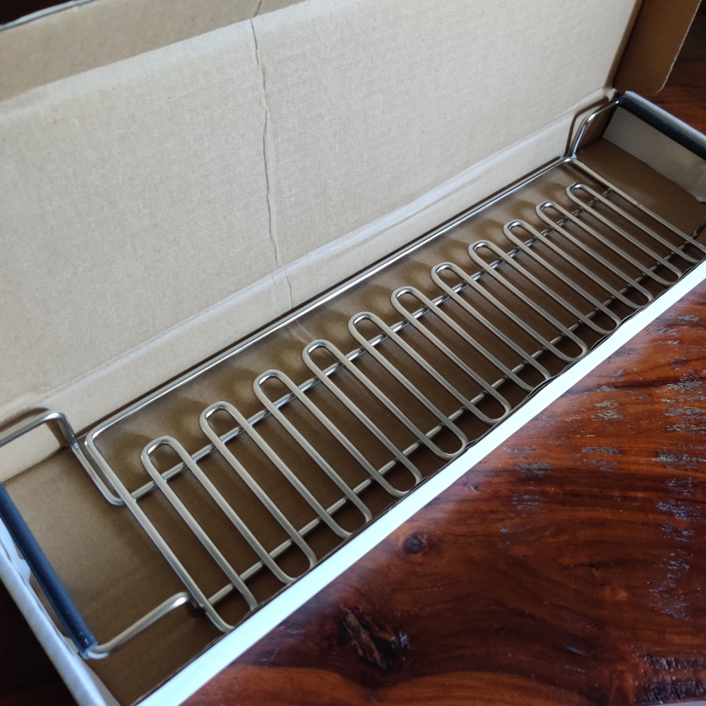 Nwot Kohler Sink Utility Shelf with Cloth Bar 6429-ST Stainless steel